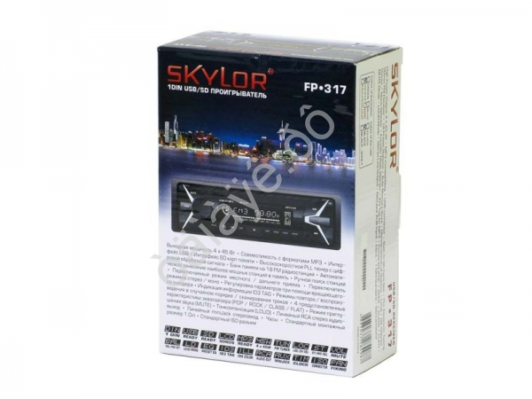 Автомагнитола SKYLOR FP-317BT 4x45 (USB без CD) Bluetooth