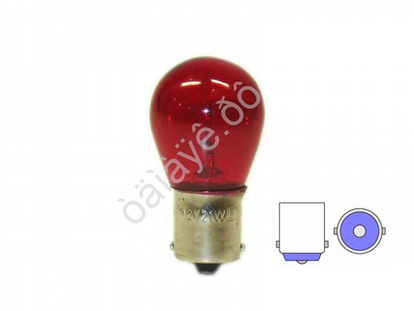 Лампа МАЯК А12V 21W ВА15S RED (стоп,габариты) /100