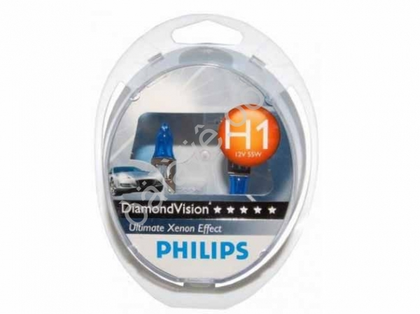 Лампа PHILIPS  H1 12V55W(2) DIAMOND VISION