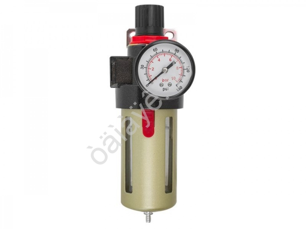 Фильтр-регулятор с индикатором давления для пневмосистем 1/4'(10Мк, 1400 л/мин, 0-10bar,раб. темпер Forsage