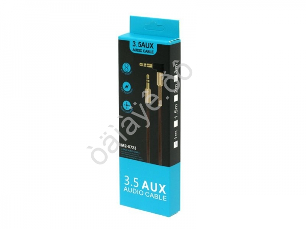 Аудио кабель AUX 3,5мм М2-0723А угловой  1м