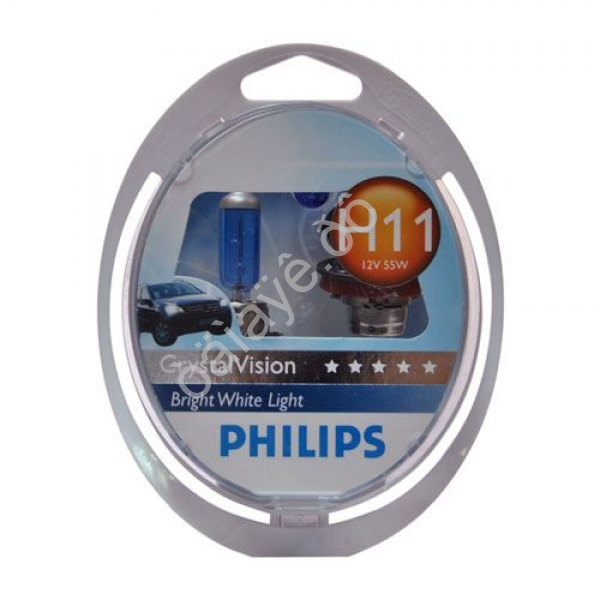 Лампа PHILIPS H11 12V55W CRISTAL VISION