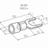 Клемма с изол. вилка REXANT НВИ=4.3мм 4-6мм SVS5.5-4 (100шт)