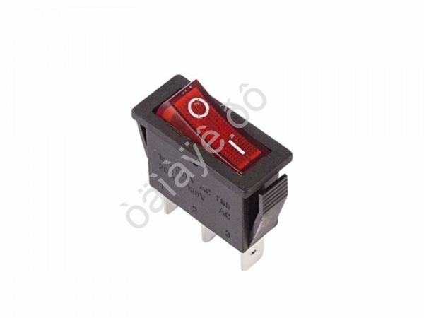 Переключатель 250V 15А (3с) ON-OFF красный с подсветкой (RWB-404, SC-791, IRS-101-1C) REXANT