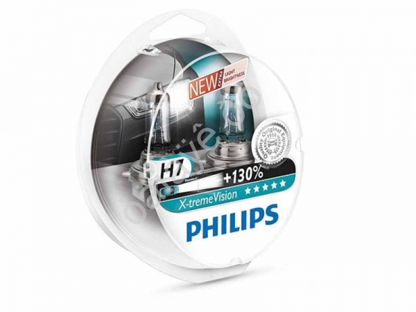 Лампа PHILIPS  H7 12V55W+130%  Х-TREME VISION