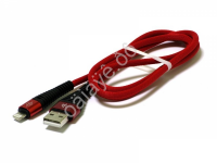 USB кабель  для APPLE 8 PIN Lightning  М5  (1.5Ам) тканевая оплетка