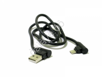 Дата-кабель MicroUSB 1Ам под кожу угловой