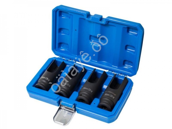 Набор головок разрезных для дизельных форсунок, 4пр.(L-100мм, 25,27,29,30мм), в кейсе Forsage Набор головок разрезных для дизельных форсунок, 4пр.(L-100мм, 25,27,29,30мм), в кейсе Forsage