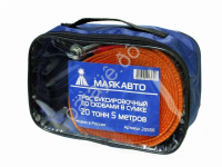Трос буксировочный лента МАЯКАВТО™   20т, 5м, шириной 75мм с скобами в сумке 1/6