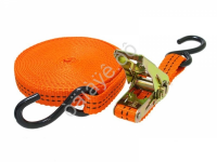 Стяжка груза шир. ленты  25мм, длиной 6м, с S-обр. крюками полиэстер МАЯКАВТО™  /1/20