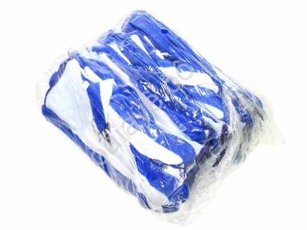 Перчатки нейлоновые  с нитриловым обливом (белые) /12/300