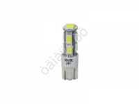 Светодиод 24V T10 10SMD(5630) W2,1x9,5D WHITE"Маяк"/10