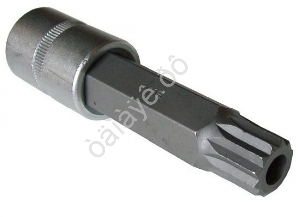 F34810016Т Головка-бита 1/2"Spline М16 L=100mm с отверстием /1/10