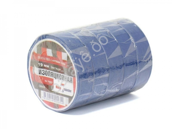 Изолента 19мм*20м "Klebebander" синяя TIK905T /8/200