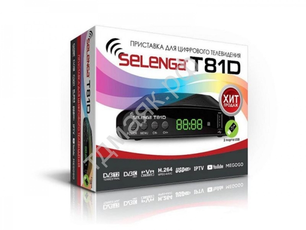 Ресивер цифрового ТВ  DVB-T2  SELENG T81D