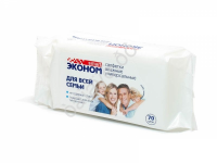 Салфетки влажные Smart Эконом №70 для всей семьи (70шт) /1/24
