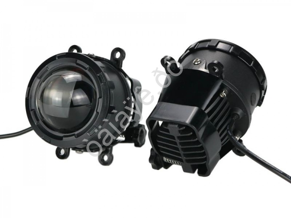 Фары светодиод. противотуманные BI-LED линза, с белым цветом универсальные 12-24V, 28w, 3,5in, 6000K, 2800Lm (2шт.) HL-J04