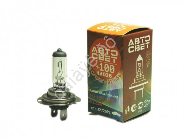 Лампа АВТОСВЕТ H7 12V-55W Рх26d /10/100 Лампа АВТОСВЕТ H7 12V-55W Рх26d /10/100