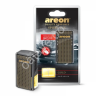 Освежитель воздуха "Аreon CAR BOX BLACK STYLE" на дефлектор, Gold/Золото /1/12