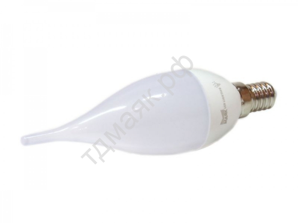 Лампа светодиодная "МАЯК" E14, 6W, 4000К, LED C30L,  AC 175-250V