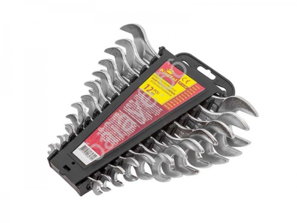 Набор ключей рожковых 12пр.  (6х7-30х32мм)  в пласт. держателе KINGTUL