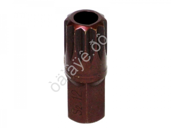Бита М12 SPLINE, 12 лучей, L=30mm с отверстием МАЯКАВТО™ 1/10/50/500_