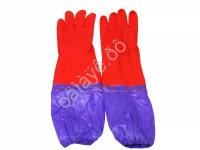 Перчатки латексные ХОЗЯЙСТВЕННЫЕ с нарукавником /1/10