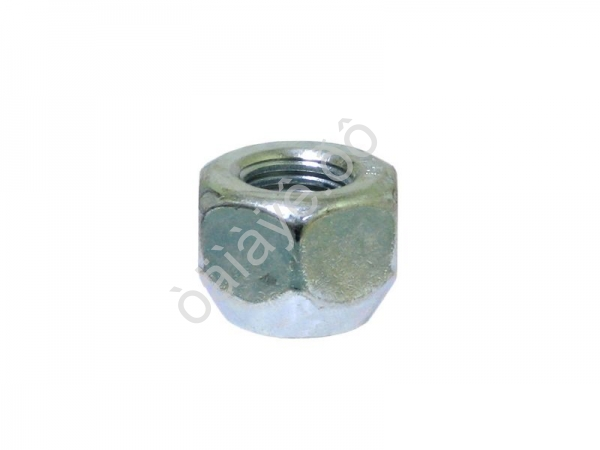 Гайка М12*1,50*17, открытая, конус (без бурта), ключ 21, цинк /20