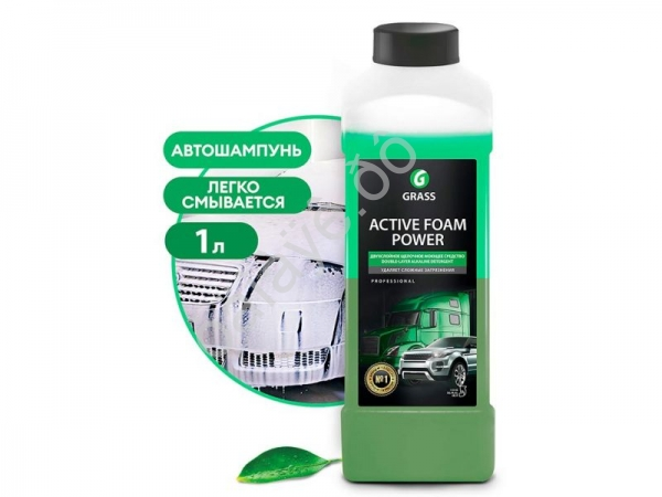 Автошампунь, активная пена "Active Foam Power"  (канистра 1 л) GRASS 1/12