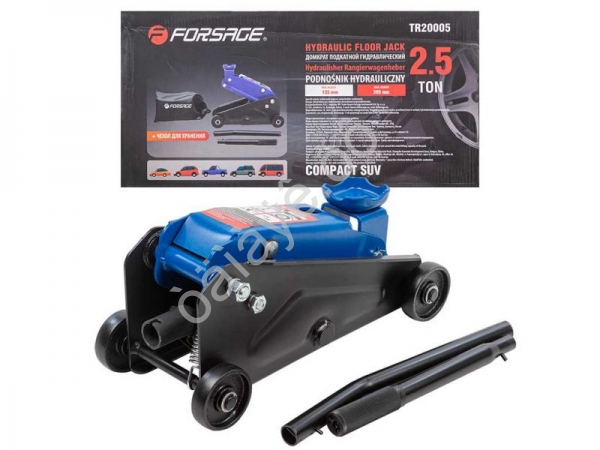 Домкрат подкатной гидравлический 2.5т Forsage 135-395мм
