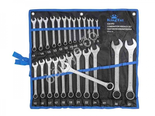 Ключи комбинированные, набор 25пр. (6-32мм) KINGTUL
