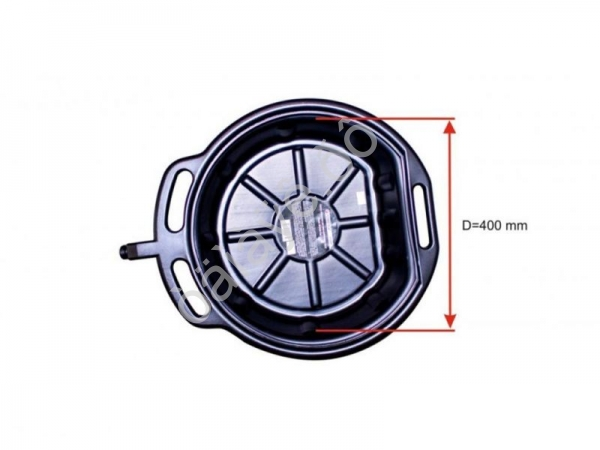 Таз пластмассовый для слива отработанного масла, 16л Forsage