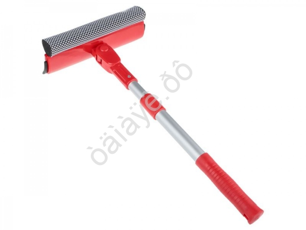 Щетка телескопическая с губкой и водосгоном, 50-70 см, поворотная рабочая поверхность ЕРМАК