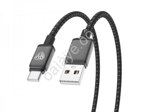 Дата-кабель Type C BY ZINC, 36Вт, 1 м, 3A, нейлон, цинк. кон.,чёрный Дата-кабель Type C BY ZINC, 36Вт, 1 м, 3A, нейлон, цинк. кон.,чёрный