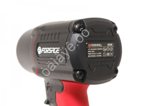 Пневмогайковерт ударный"Twin Hammer"с регулировкой усилия в облегченном корпусе 1/2"+набор головок(1 Forsage