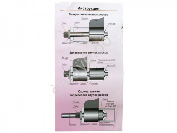 Приспособление для выпрессовки и запрессовки втулок рессор для ам Газель АВТОМ