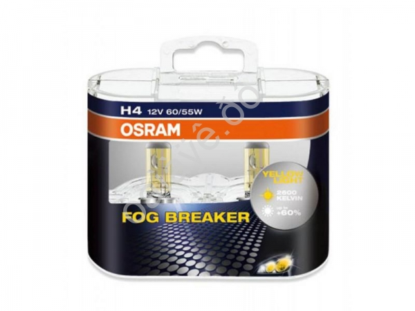 Лампа Osram H4 12V60/55W P43t FOG BREAKER EURO