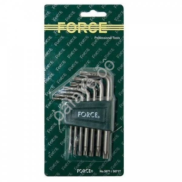 F5071 Набор угловых ключей TORX 7пред /1/20/80 F5071 Набор угловых ключей TORX 7пред /1/20/80