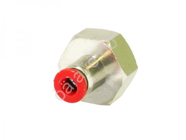 Фитинг цанговый прямой PU 1/2 х 6 mm внутр. резьба Фитинг цанговый прямой PU 1/2 х 6 mm внутр. резьба