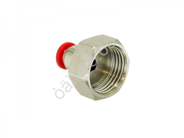 Фитинг цанговый прямой PU 1/2 х 6 mm внутр. резьба Фитинг цанговый прямой PU 1/2 х 6 mm внутр. резьба
