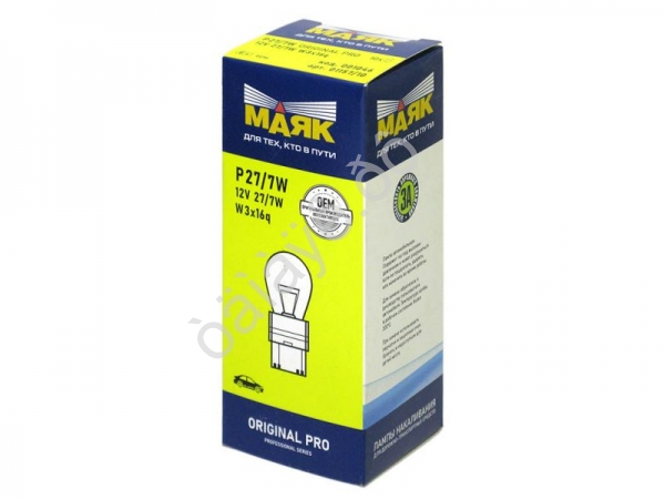 Лампа МАЯК ORIGINAL PRO P27/7W 12V 21/7W W3x16q Лампа МАЯК ORIGINAL PRO P27/7W 12V 21/7W W3x16q