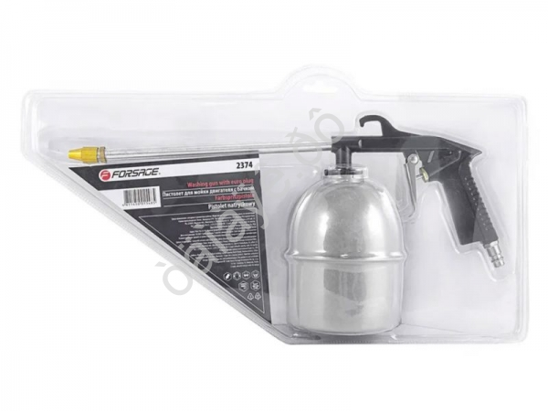 Пневмопистолет для мойки двигателя с бачком Forsage