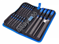 Напильники разнопрофильные, набор 17пр. Forsage