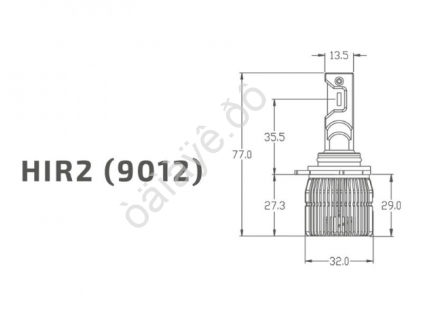 Светодиодные лампы MTF Light, серия ALL SEASONS LED, HIR2 (9012), 30W, 2500lm, 3000K, кулер, к-кт.