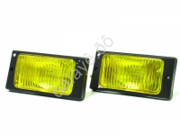 Противотум. фары с лампой для 2110, жёлтые, рифлёные /1/20