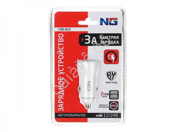 АЗУ в прикуриватель 2xUSB, 2.1A, QC3.0 NEW GALAXY /1/6/24 АЗУ в прикуриватель 2xUSB, 2.1A, QC3.0 NEW GALAXY /1/6/24
