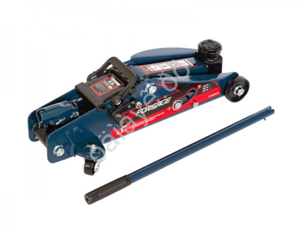 Домкрат подкатной гидравлический 2,5т с фиксацией (h min 140мм, h max 387мм) в кейсе с резиновой Домкрат подкатной гидравлический 2,5т с фиксацией (h min 140мм, h max 387мм) в кейсе с резиновой