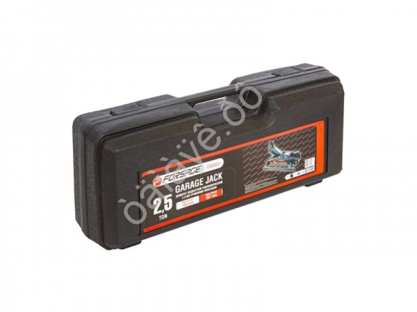 Домкрат подкатной гидравлический 2,5т с фиксацией (h min 140мм, h max 387мм) в кейсе с резиновой Домкрат подкатной гидравлический 2,5т с фиксацией (h min 140мм, h max 387мм) в кейсе с резиновой