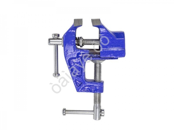 Тиски настольные мини (ширина губ - 70мм, захват-35мм, крепление "струбцина") Forsage