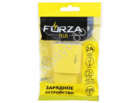 СЗУ USB, 220В, 2 USB, 2А, пластик, цветное FORZA /1/10